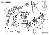 Bosch 0 603 169 703 Psb 550 Re Percussion Drill 230 V / Eu Spare Parts